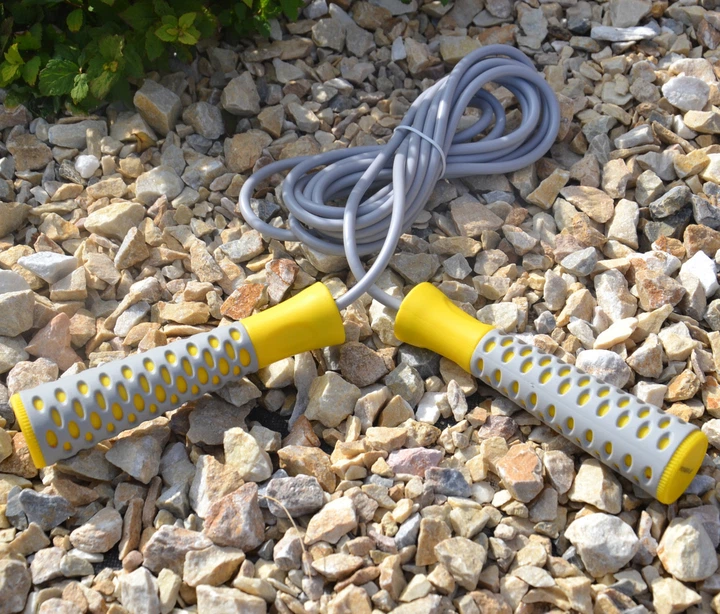 Скакалка PowerPlay Jump Rope PRO+ 4206 сіро-жовта 2,75 м (PP_4206_Grey/Yellow) - изображение 5