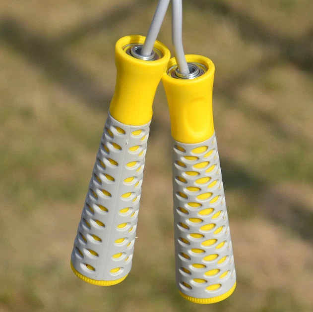 Скакалка PowerPlay Jump Rope PRO+ 4206 сіро-жовта 2,75 м (PP_4206_Grey/Yellow) - изображение 6
