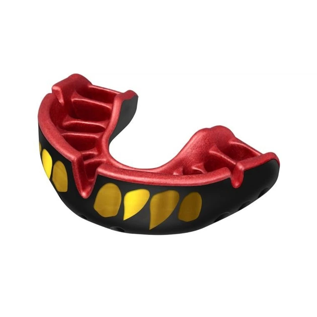 Капа OPRO Gold JAWS чорна/червона доросла (Gold_Jaws_Bl/Red) - Фото 6 Капа OPRO Gold JAWS чорна/червона доросла (Gold_Jaws_Bl/Red) - зображення 6