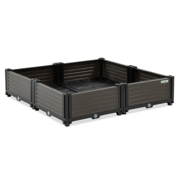 Ящик для выращивания цветов CULTIVO GROW CUBE L 82x82x17 см 377 л уличный горшок с дренажем коричневый - изображение 2