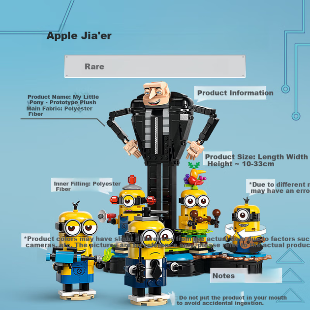 Конструктор LEGO Minions Грю и Миньоны 839 деталей - изображение 4