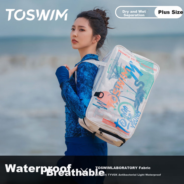 Сумка TOSWIM для плавания раздельная водонепроницаемая через плечо спортивная - Фото 4 Сумка TOSWIM для плавания раздельная водонепроницаемая через плечо спортивная - изображение 4
