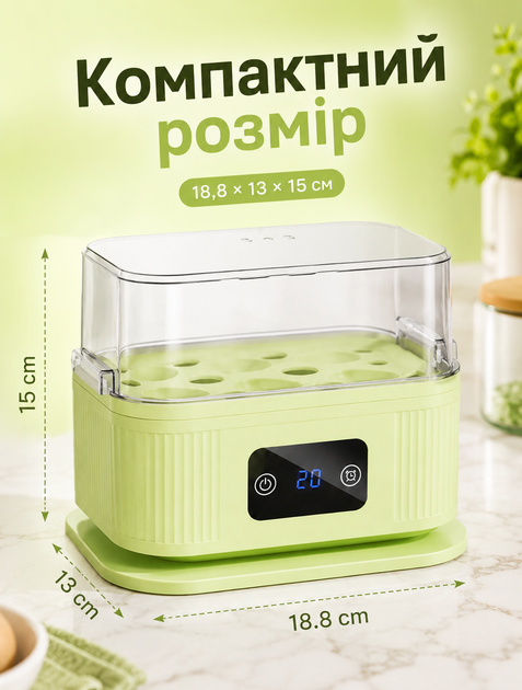 Электрическая яйцеварка A-Plus для домашнего приготовления 6 яиц с автоматическим отключением и световой индикацией 200 Вт - изображение 7