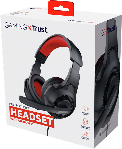 Навушники Trust Gaming Headset Black-Red (TR24785) - Фото 5 Навушники Trust Gaming Headset Black-Red (TR24785) - зображення 5