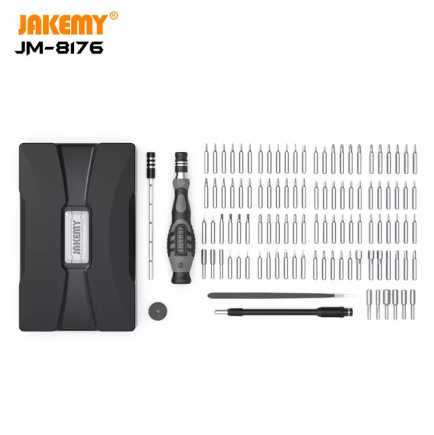 Отвертка JAKEMY JM-8176 106в1 с набором магнитных бит в кейсе - изображение 5