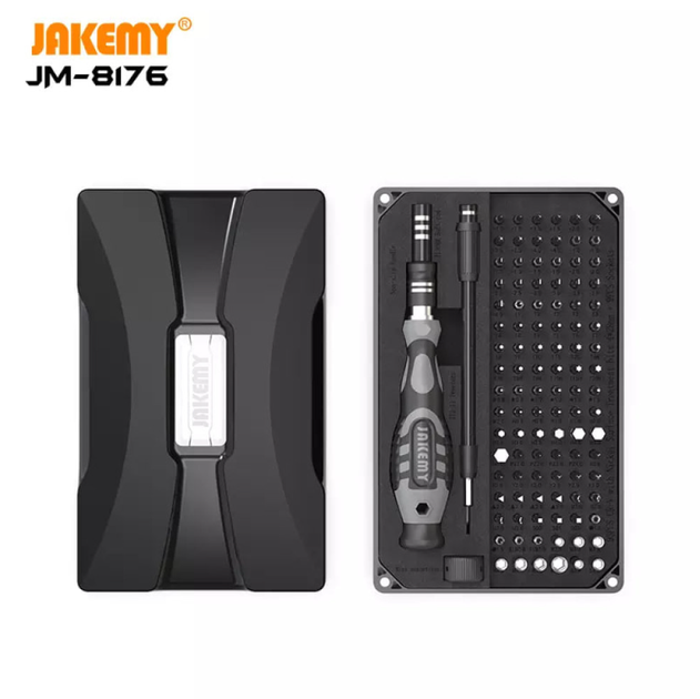 Отвертка JAKEMY JM-8176 106в1 с набором магнитных бит в кейсе - изображение 6