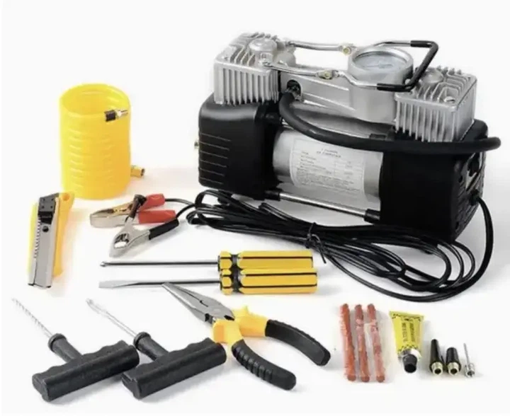 Автомобильный компрессор с двухпоршневым насосом 12V - изображение 3