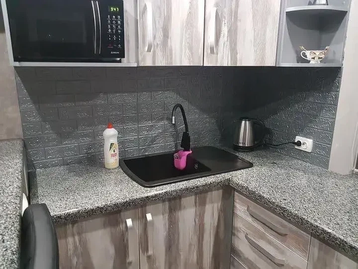 Самоклеящиеся 3D панели Серая кирпич 70×77см - изображение 5