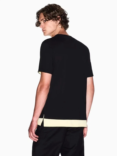 Футболка хлопковая мужская Armani Exchange 401204352 L Черная (1159924403) - Фото 2 Футболка хлопковая мужская Armani Exchange 401204352 L Черная (1159924403) - изображение 2