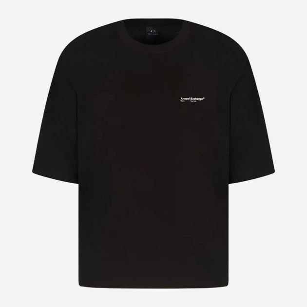 Футболка хлопковая мужская Armani Exchange 401204352 L Черная (1159924403) - Фото 5 Футболка хлопковая мужская Armani Exchange 401204352 L Черная (1159924403) - изображение 5