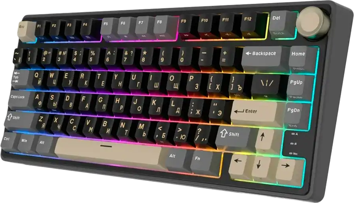 Klawiatura przewodowa RK ROYAL KLUDGE R75 Phantom Gaming Brown Switch (RK-R65-PHNTM-BRNSW-US) - Zdjęcie 2 Klawiatura przewodowa RK ROYAL KLUDGE R75 Phantom Gaming Brown Switch (RK-R65-PHNTM-BRNSW-US) - obraz 2