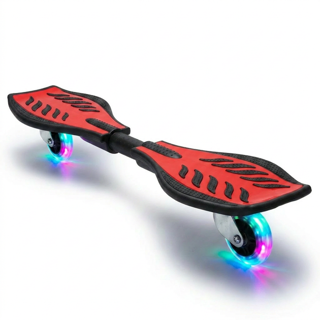 Рипстик роллерсерф со светящимися колесами и алюминиевой рамой SP-Sport Ripstik 4711 Red-Black - изображение 3