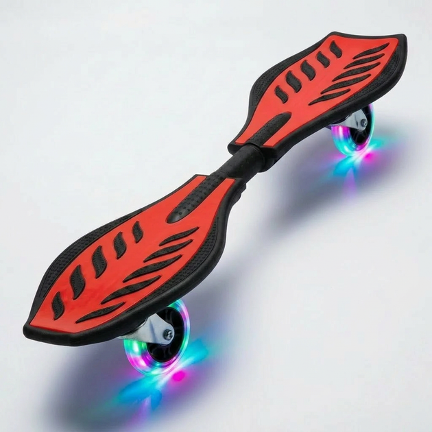 Рипстик роллерсерф со светящимися колесами и алюминиевой рамой SP-Sport Ripstik 4711 Red-Black - изображение 4