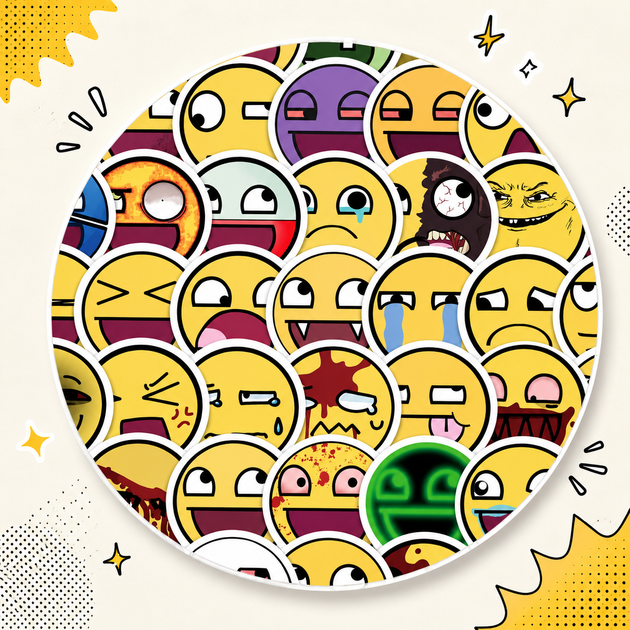 Стикеры Emoji 33 шт, Emoji Stickers - Фото 2 Стикеры Emoji 33 шт, Emoji Stickers - изображение 2