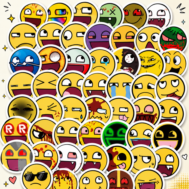 Стикеры Emoji 33 шт, Emoji Stickers - Фото 3 Стикеры Emoji 33 шт, Emoji Stickers - изображение 3