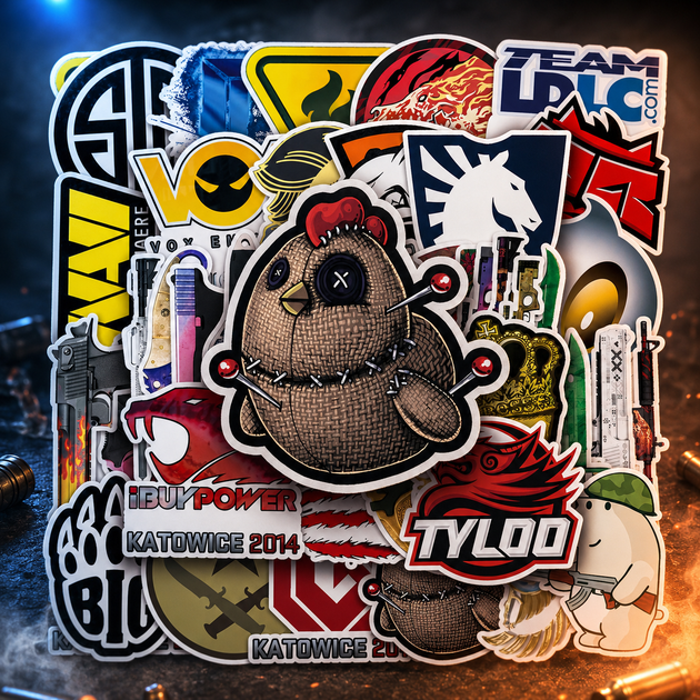 Стикеры CS2 CS GO 52 шт, Counter Strike - Фото 10 Стикеры CS2 CS GO 52 шт, Counter Strike - изображение 10