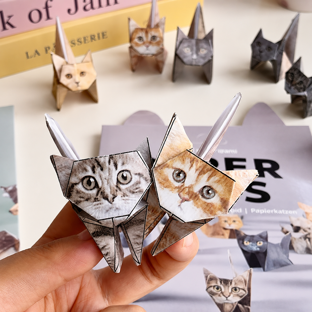 Набор 3D оригами Коты бумажное оригами 50 шт - Фото 10 Набор 3D оригами Коты бумажное оригами 50 шт - изображение 10