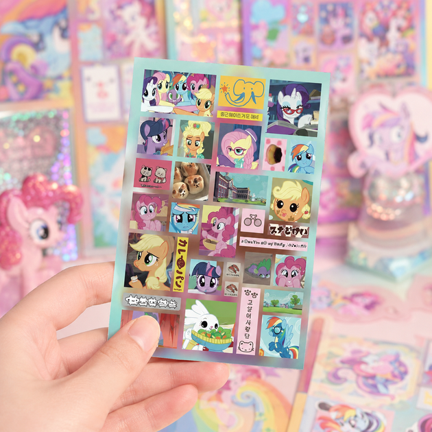 Стикеры Май Літл Поні 200 шт, 8 листов А5 10,5х15 см My Little Pony - Фото 9 Стикеры Май Літл Поні 200 шт, 8 листов А5 10,5х15 см My Little Pony - изображение 9