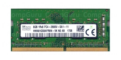 Оперативна пам'ять для ноутбука SK hynix 8GB DDR4 2666MHz SO-DIMM 1Rx8 (HMA81GS6AFR8N-VK) код CG-439684553 - Фото 1 Оперативна пам'ять для ноутбука SK hynix 8GB DDR4 2666MHz SO-DIMM 1Rx8 (HMA81GS6AFR8N-VK) код CG-439684553 - зображення 1