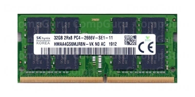 Оперативна пам'ять для ноутбука SK hynix 32GB DDR4 2666MHz SO-DIMM 2Rx8 (HMAA4GS6MJR8N-VK) - Фото 1 Оперативна пам'ять для ноутбука SK hynix 32GB DDR4 2666MHz SO-DIMM 2Rx8 (HMAA4GS6MJR8N-VK) - зображення 1