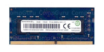 Оперативна пам'ять для ноутбука Ramaxel 8GB DDR4 2666MHz SO-DIMM 1Rx8 (RMSA3260NA78HAF-2666) - Фото 1 Оперативна пам'ять для ноутбука Ramaxel 8GB DDR4 2666MHz SO-DIMM 1Rx8 (RMSA3260NA78HAF-2666) - зображення 1