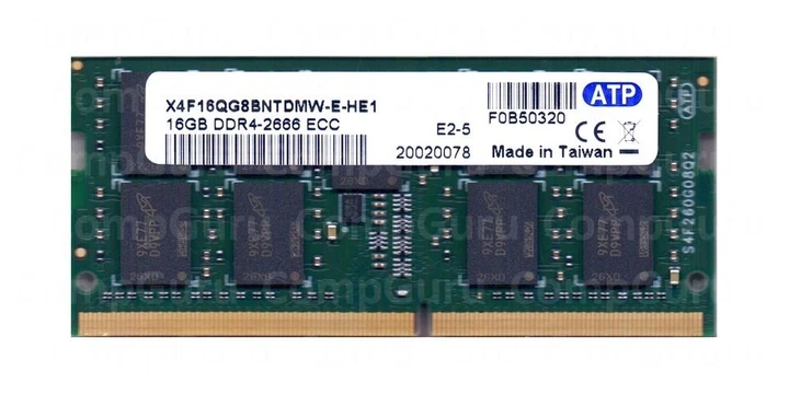 Оперативная память для NAS Synology ATP 16GB DDR4 2666MHz SO-DIMM ECC (P06210-091) - Фото 1 Оперативная память для NAS Synology ATP 16GB DDR4 2666MHz SO-DIMM ECC (P06210-091) - изображение 1