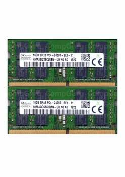 Комплект оперативной памяти для ноутбука SK hynix 32GB (2x16GB) DDR4 2400MHz SO-DIMM 2Rx8 (HMA82GS6CJR8N-UH) - Фото 1 Комплект оперативной памяти для ноутбука SK hynix 32GB (2x16GB) DDR4 2400MHz SO-DIMM 2Rx8 (HMA82GS6CJR8N-UH) - изображение 1