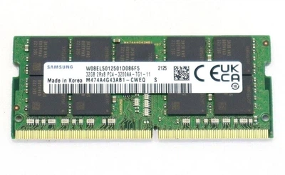 Оперативна пам'ять для ноутбука Samsung 32GB DDR4 3200MHz SO-DIMM ECC 2Rx8 (M474A4G43AB1-CWEQ) - Фото 1 Оперативна пам'ять для ноутбука Samsung 32GB DDR4 3200MHz SO-DIMM ECC 2Rx8 (M474A4G43AB1-CWEQ) - зображення 1