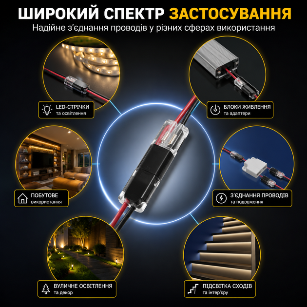 Коннектор для проводов разъемный 2 Pin 10A 36V 0,35–0,75 мм², 25 пар (50 шт.) - Фото 3 Коннектор для проводов разъемный 2 Pin 10A 36V 0,35–0,75 мм², 25 пар (50 шт.) - изображение 3