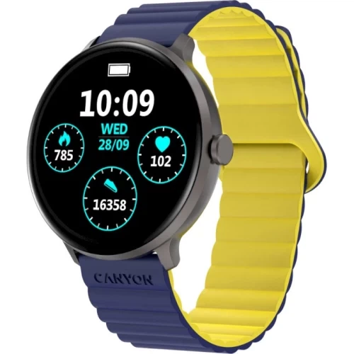 Смарт-годинник Canyon SW-69 "Jacky", Blue/Yellow (CNS-SW69BL) - Фото 1 Смарт-годинник Canyon SW-69 "Jacky", Blue/Yellow (CNS-SW69BL) - зображення 1