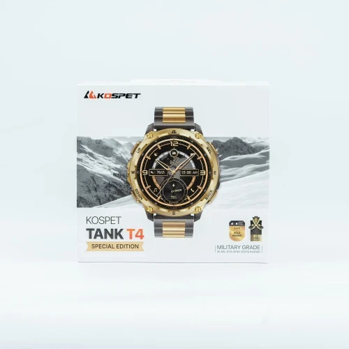 Смарт-часы Kospet Tank T4 Special Edition, Black/Gold - Фото 8 Смарт-часы Kospet Tank T4 Special Edition, Black/Gold - изображение 8