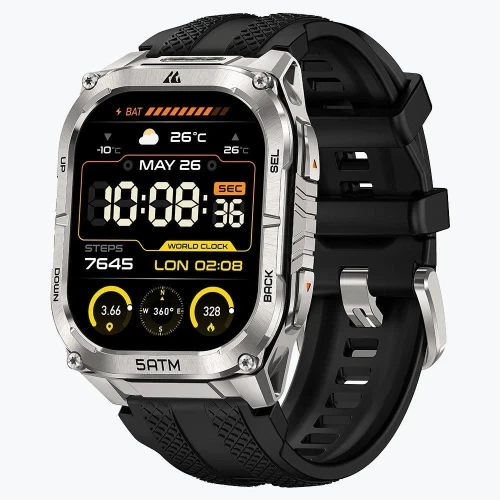 Смарт-часы Kospet Tank M4C, Silver - Фото 1 Смарт-часы Kospet Tank M4C, Silver - изображение 1