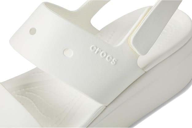Жіночі Сандалі Бруклін crocs brooklyn low wedge Chalk (38-39, мел) - изображение 6