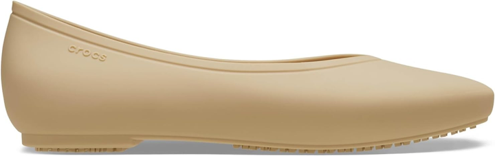 Жіночі балетки Crocs Brooklyn Flat Chai (39-40, бежевий) - Фото 6 Жіночі балетки Crocs Brooklyn Flat Chai (39-40, бежевий) - изображение 6