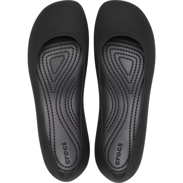 Жіночі балетки Crocs Brooklyn Flat Black (36-37, чорний) - Фото 3 Жіночі балетки Crocs Brooklyn Flat Black (36-37, чорний) - изображение 3