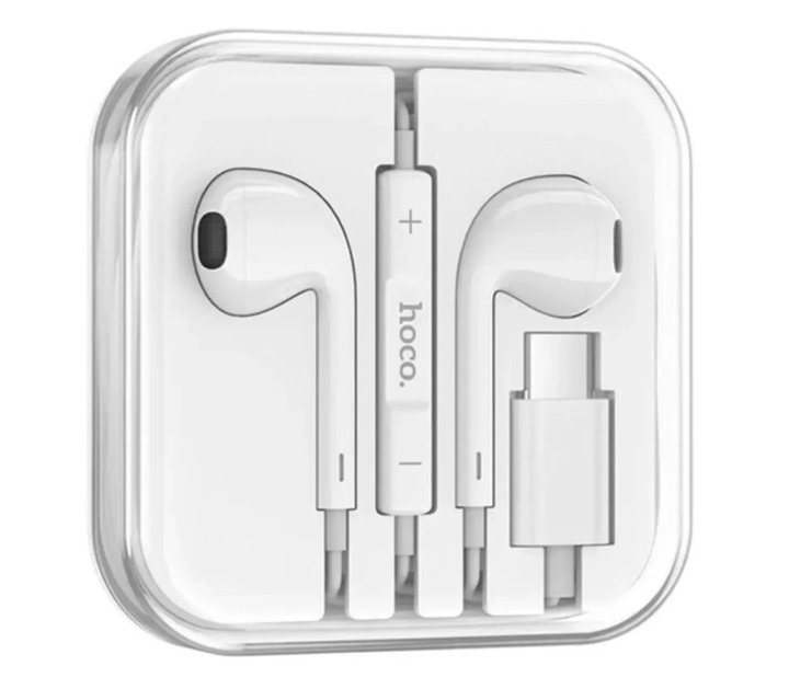 Наушники Hoco M101 Type-C white - Фото 2 Наушники Hoco M101 Type-C white - изображение 2