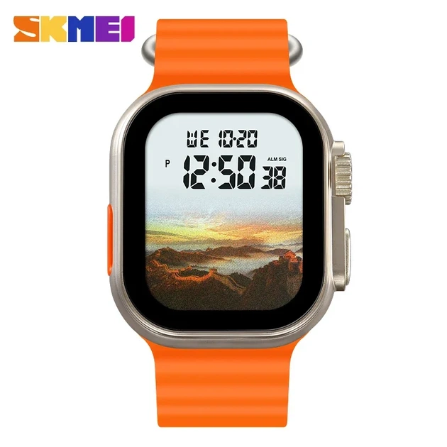 Смарт-часы наручные Skmei 2249 спортивные электронные цифровые Orange, 2249OG (19159) - зображення 2