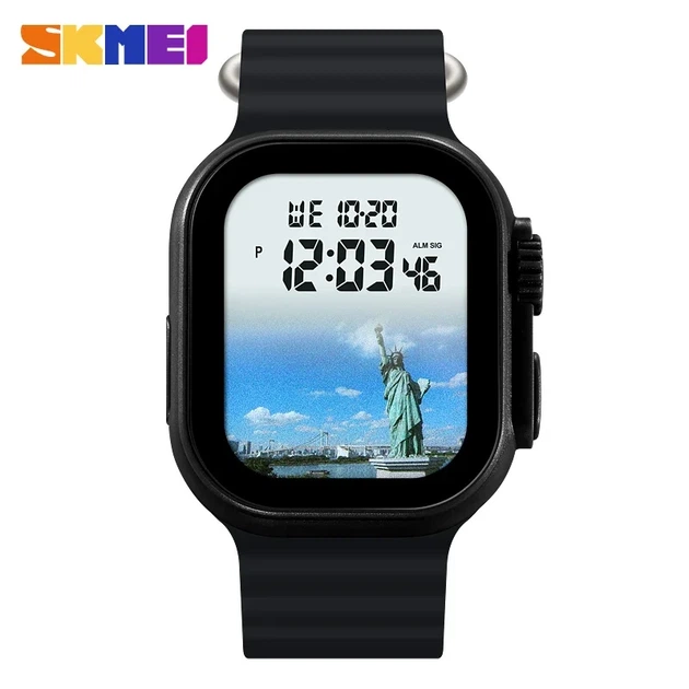Смарт-часы наручные Skmei 2249 спортивные электронные цифровые Black Steppe, 2249BK-D (19160) - изображение 2