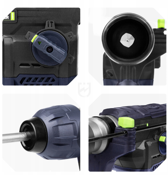 Ударный перфоратор 6 Дж SDS Plus 1500W - изображение 2