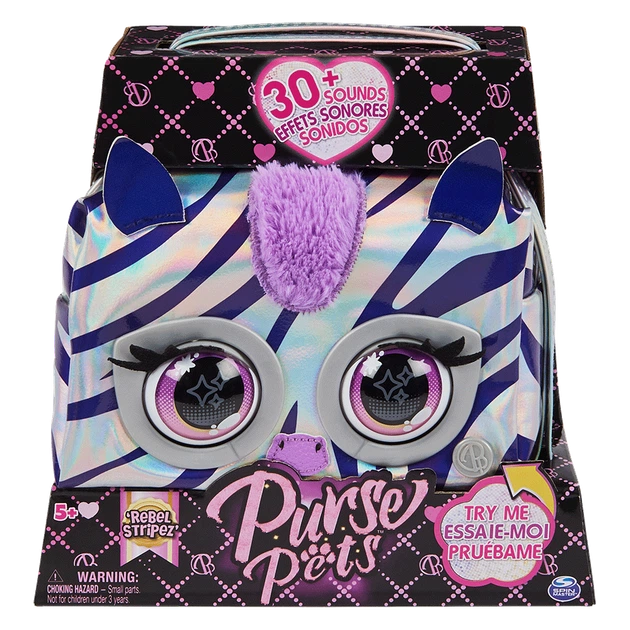 Purse Pets: интерактивная сумочка "Зебра" - Фото 1 Purse Pets: интерактивная сумочка "Зебра" - изображение 1