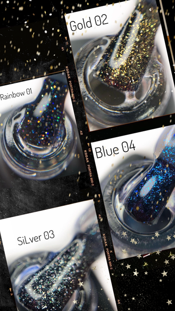 Топ для гель лака Moon Full Top Glitter Silver №03 (Без липкого слоя), 8 мл - изображение 4