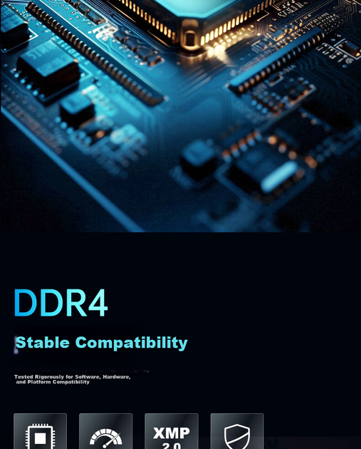 Оперативная память KORX Blade C18 Dark DDR4-3200 16384MB PC4-25600 Kit of 2x8192 Night Black - изображение 5