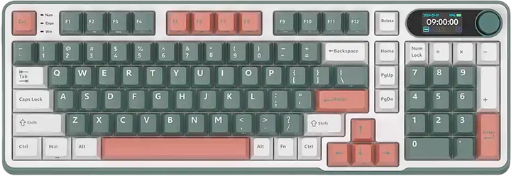 Klawiatura przewodowa RK ROYAL KLUDGE RK-S98 Camping Green Gaming Beige Switch (RK-S98-CAMPGRN-BEGSW-US) - obraz 2