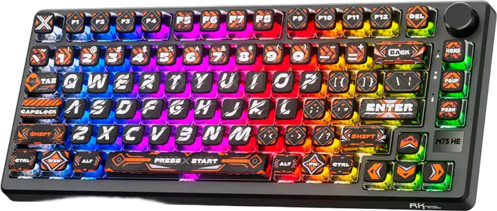 Клавіатура дротова RK ROYAL KLUDGE RKM75 HE Hephaestus Gaming Mint Switch (RK-M75HE-HEPHST-MINTSW-US) - зображення 4