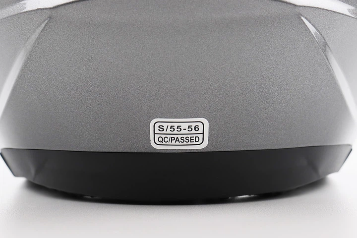 Шлем открытый для скутера и мотоцикла BLD-708 S (55-56 см), серый глянец - изображение 8