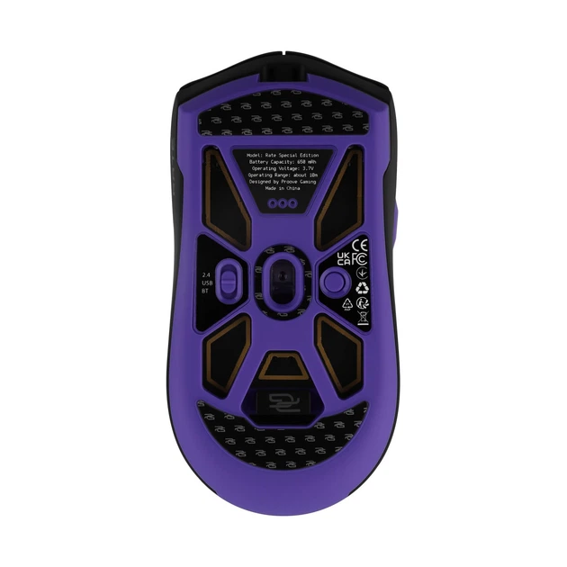 Mysz bezprzewodowa Proove Gaming Rate Special Edition Black Purple (6901116091187) - obraz 3