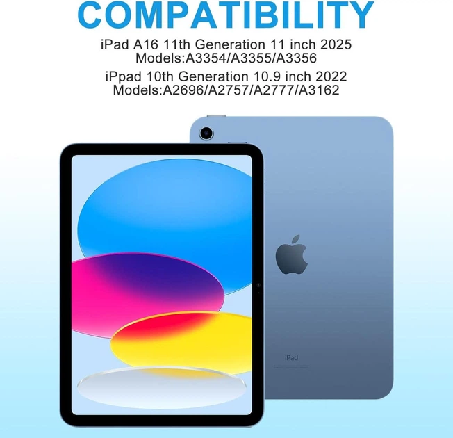 Чехол клавиатура с подсветкой для iPad 11/10 Gen немецкая раскладка MMK - изображение 4