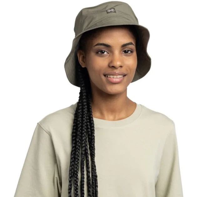 Панама Buff Adventure Bucket Hat Solid tundra khaki L/XL (100080692) - Фото 4 Панама Buff Adventure Bucket Hat Solid tundra khaki L/XL (100080692) - изображение 4