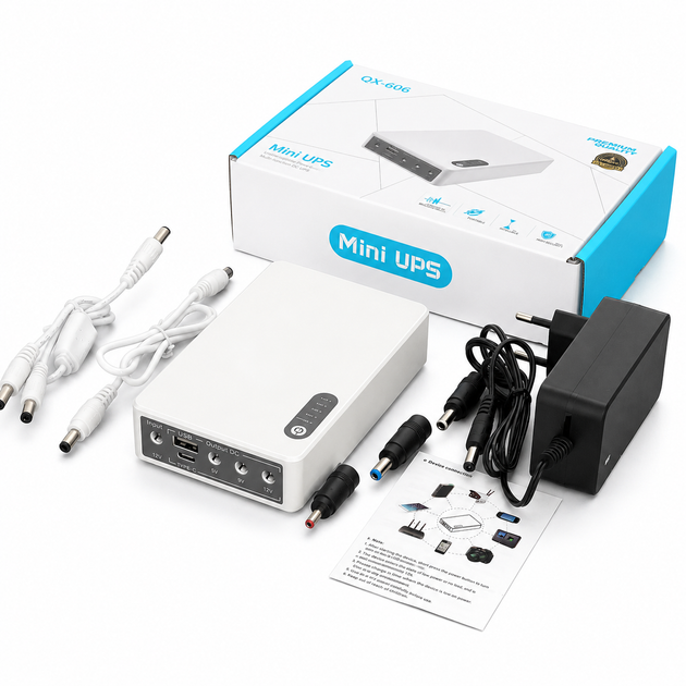 Безперебійник для роутера NEP 10400mAh 24W з блоком живлення ДБЖ для роутера міні упс mini ups ибп для роутера WIFI - Фото 9 Безперебійник для роутера NEP 10400mAh 24W з блоком живлення ДБЖ для роутера міні упс mini ups ибп для роутера WIFI - изображение 9