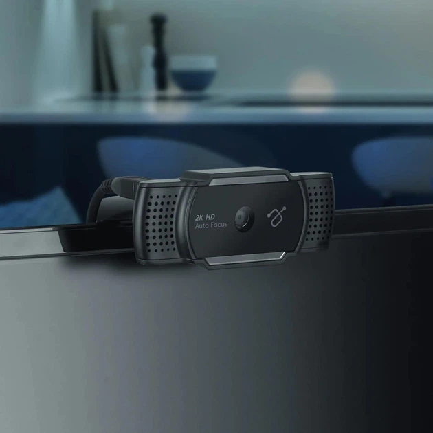 Веб-камера Aluratek Ultra 2K HD Webcam (2592x1944) з автофокусом та подвійним стереозвуком, мікрофонами з шумопоглинанням - Фото 6 Веб-камера Aluratek Ultra 2K HD Webcam (2592x1944) з автофокусом та подвійним стереозвуком, мікрофонами з шумопоглинанням - изображение 6